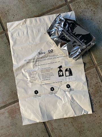 Shipping bags from Hive grocery store